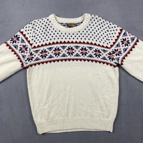 Vintage Sears Sportswear Sweater Adult XL Wool Blend Nordic Fair Isle Grandpa - Picture 2 of 10