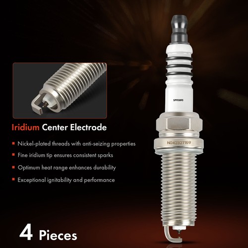 4x Iridium & Platinum Spark Plugs for Subaru Impreza 2004-2014 Legacy 2005-2012 - Picture 3 of 8