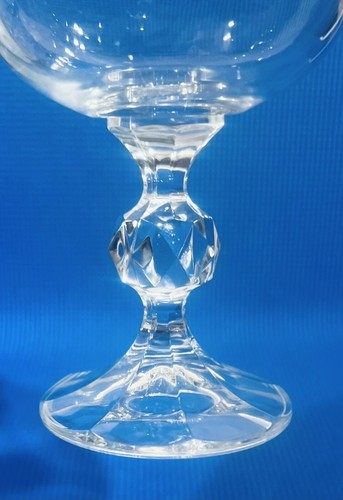 Set Of 2 ~ 6 1/2” Bohemia Crystal Wine Goblet Glass Golf Ball Stem ~ EC - Picture 12 of 12