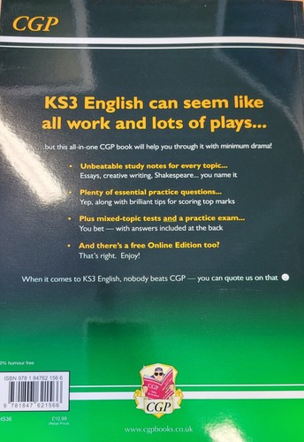 KS3 English Complete Revision and Practice (with Online Edition) by CGP Books... - Picture 2 of 3