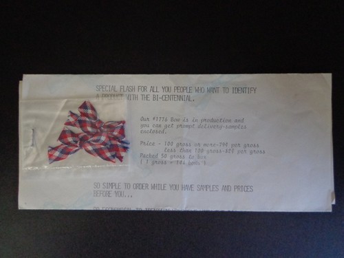 JFK Gedenkring, 2 Bilder JFK / Flagge 60er Jahre; 2 zweihundertjährige Ansteckschleifen INV2266 - Bild 6 von 7