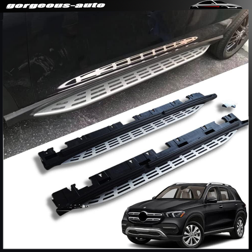 For Mercedes Benz GLE W167 2020 2021 2022-2025 Running Board Nerf Bar Side Steps - Picture 2 of 6