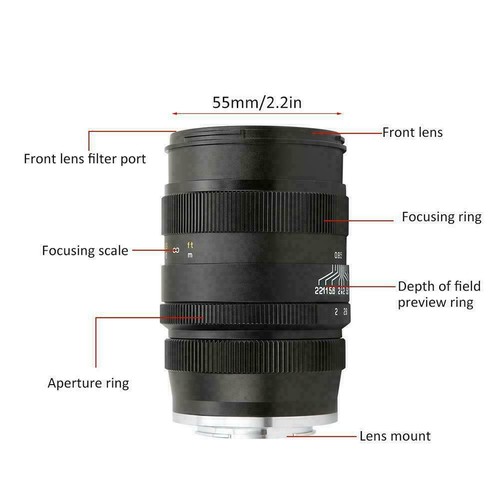 NEW Zhongyi Mitakon Speedmaster 85mm f/2.0 Lens for Sony Fuji Canon Nikon Pentax - Picture 2 of 11