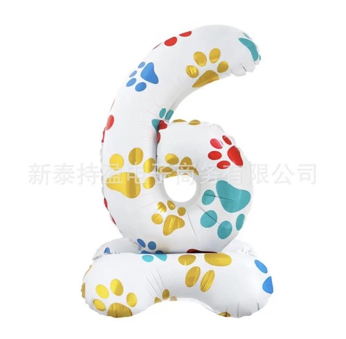 Paw 16'' Age Number Kids Cartoon Air Balloon Foil Paw Patrol Party Decoration UK - Picture 16 of 16