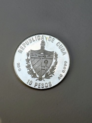 10 Silver Pesos 1990 Rare