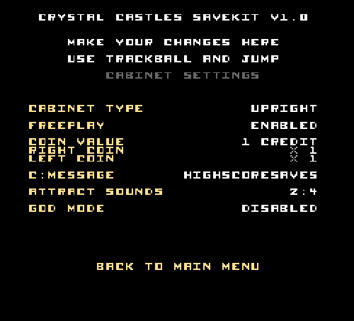 Crystal Castles High Score Save and Free Play Kit - Arcade - Picture 8 of 12