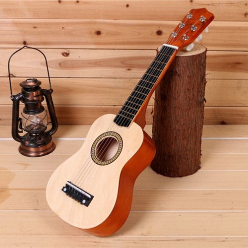 Chitarra acustica classica Ukelele Beginner 21 pollici 6 corde chitarra acustica - Foto 1 di 12