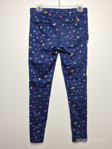 Kohl's So Pants Girls 16 Navy Stretch Stars Print Skinny Leg Mid-Rise Zip Fly - Picture 5 of 13