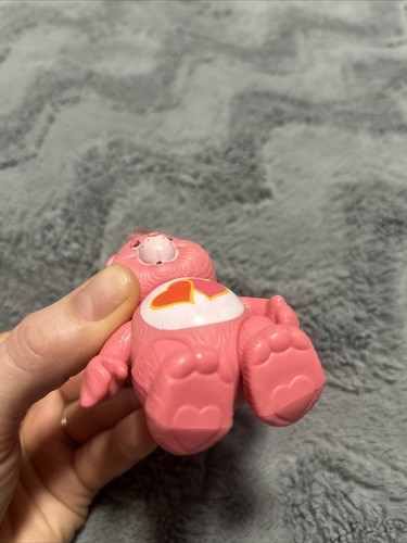 Vintage 1983 Love A Lot Bear Care Bears Poseable 3" Figure Pink Hearts - Picture 3 of 4
