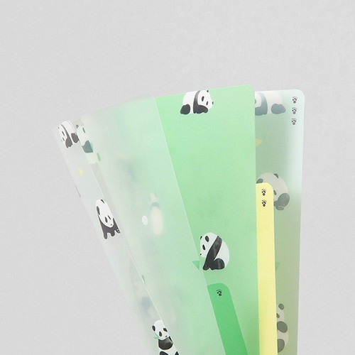 Midori MD A5 3 Pocket Clear Folder | Panda Kawaii - Picture 4 of 4