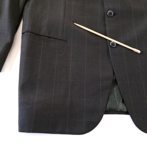 BRIONI Blazer Sports Coat Jacket Wool Mens 44R Brown Federico See Comments - Picture 17 of 18
