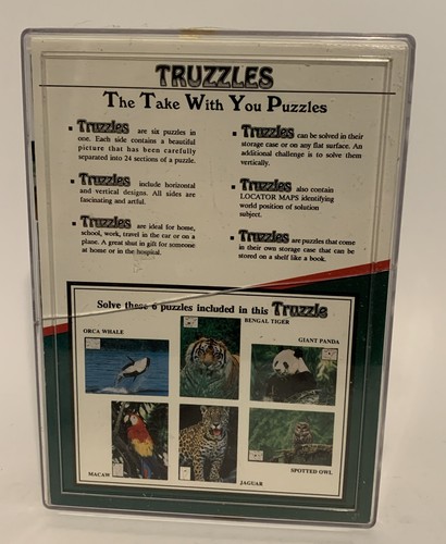 The Original TRUZZLES 6 Puzzles in One Game Endangered Species Edition in Box - Picture 4 of 8