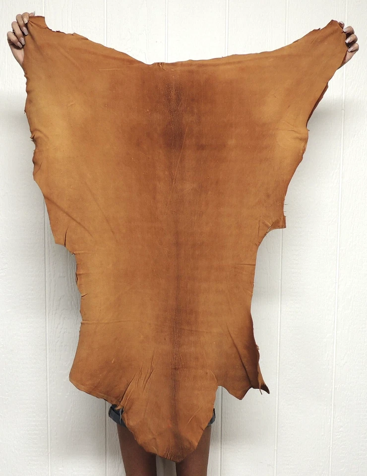 ACORN BUCKSKIN Leather Hide for Native Crafts Clothes Bags Laces Flute Pipe Bags - Image 3 of 4