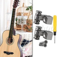 3 x Silver Vintage Guitar Roller String Trees Retainers with Screwdriver