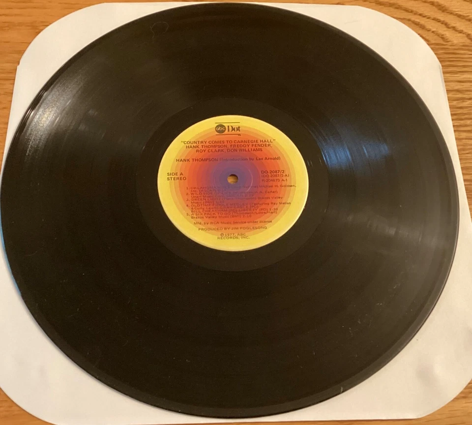 Roy Clark, Freddy Fender, Hank Thompson & Don Williams" 33 1/3 rpm 2-LP set - Imagem 4 de 4