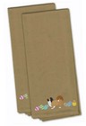 Pekingese Easter Eggs Tan Embroidered Towel Set of 2 Ck1667Tntwe