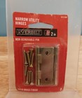 Everbilt 2" Narrow Utility Hinges 613-568 Satin Brass 2pk.      