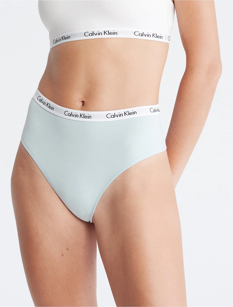 Calvin Klein Women's Carousel Logo Cotton High Waist Thong QD3953 NEW with  TAGS