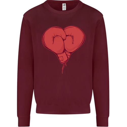 Heart Boxing Gloves Boxer MMA Muay Thai Kids Sweatshirt Jumper - Picture 5 of 92