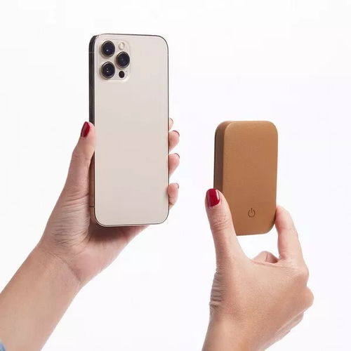 NEUF SOUS EMBALLAGE BATTERIE EXTERNE SANS FIL LEXON COULEUR CAMEL Valeur 70€