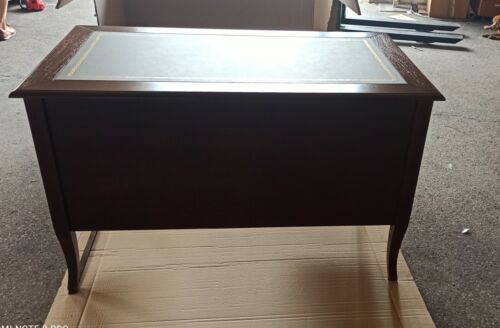 SCRIVANIA MOBILE PC 4 CASSETTI ARTE POVERA NOCE SCURO STUDIO UFFICIO CLASSICO - Photo 7 sur 13