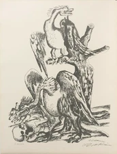 Ossip Zadkine / Heracles Euripides / Lithograph / Autographed / 1960 / 350 Exe / 21