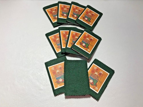 Vintage Set of 11 Handcrafted Bridge Score Pads 3 Table Progressive Tallies - Picture 3 of 3