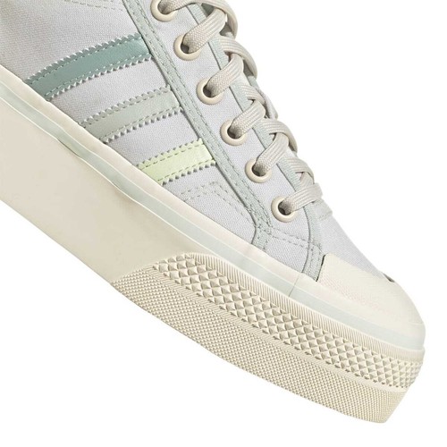 ADIDAS GX4605 NIZZA PLATFORM Wmn`s (Medium) White/Lime/White Textile Lifestyle S - Picture 8 of 8