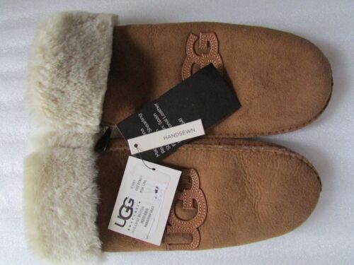 UGG Gloves Classic Logo Patch Shearling Mittens Colors L/XL Unisex New - Picture 28 of 44