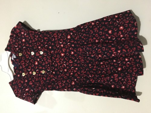 Hartstrings Cotton Blend Size 6 Floral Heart Design Dress Girls Kids - Picture 6 of 8