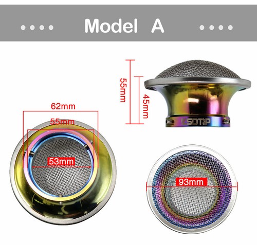 Pilas de velocidad de 55 mm filtro de aire copa bocina taza malla de alambre para carbohidratos 32/34 mm - Imagen 2 de 6