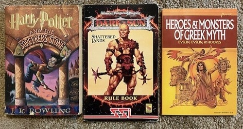 Harry Potter & the Sorcerer's Stone /Advanced DND Rule book / Heroes and Monster
