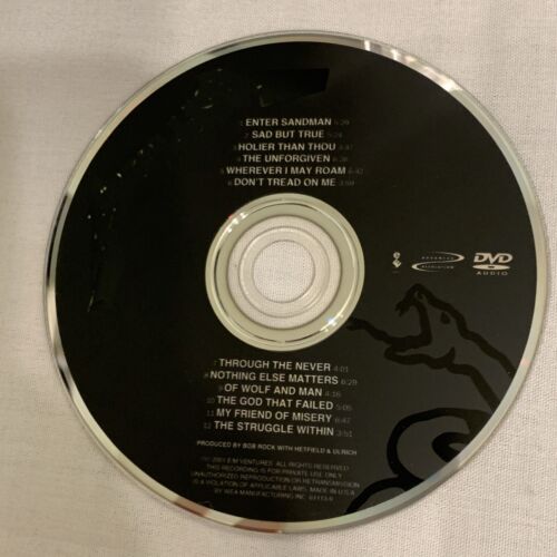 Metallica DVD Audio Advanced Resolution 2001 Audiophile Hi Fi Quality CD2 - Imagen 2 de 24