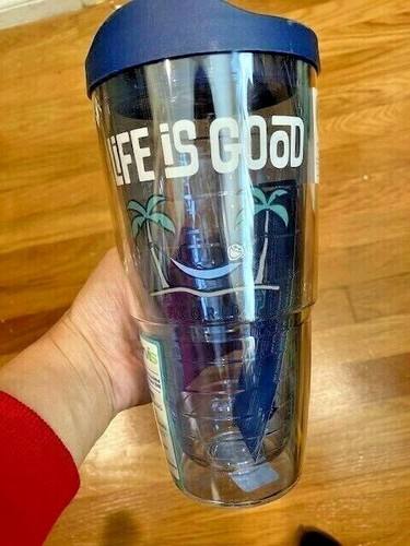 Neu mit Etikett Tervis Life is Good "Florida" Becher mit verschließbarem Deckel ~ 24 Unzen/Hergestellt in den USA - Bild 1 von 2
