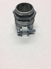 10  Each. 1” Straight Squeeze Connectors For Flex Conduit
