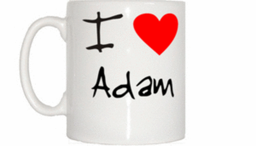 I Love Heart Adam Mug - Afbeelding 1 van 1