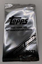 2021 Topps Update Series HOBBY Silver Pack- (2 Topps Tek 70th Anniversary Cards)