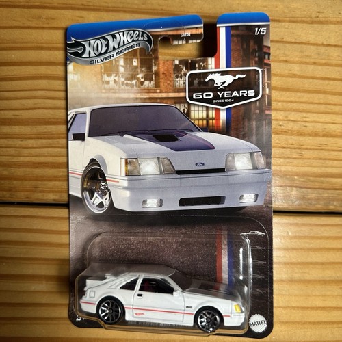 Hot Wheels | Silver Series | '84 Ford Mustang SVO | 60 Years | White