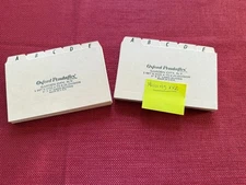 Vintage OXFORD Index Card Dividers 4x6 Alphabetical Tabbed Heavy Duty  lot of 2