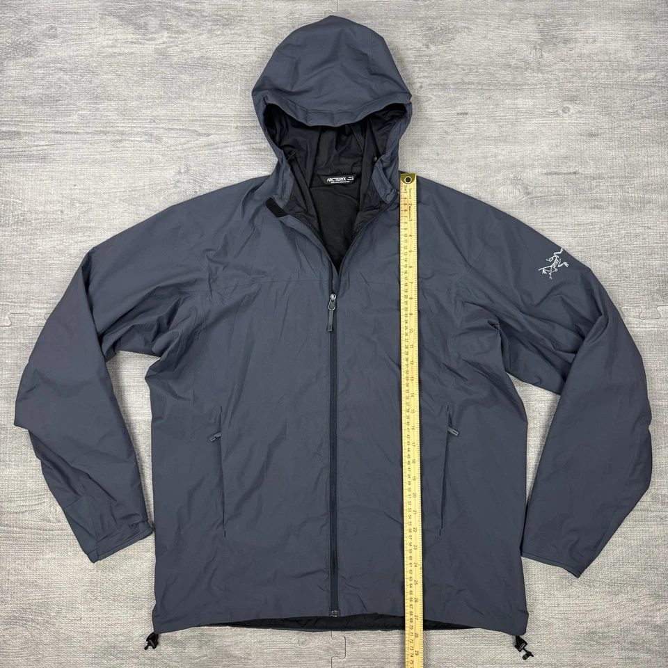 Arcteryx Solano Hoodie Mens L Gray GORE WINDSTOPPER Outdoor Jacket Outdoor EUC - Image 4 of 4