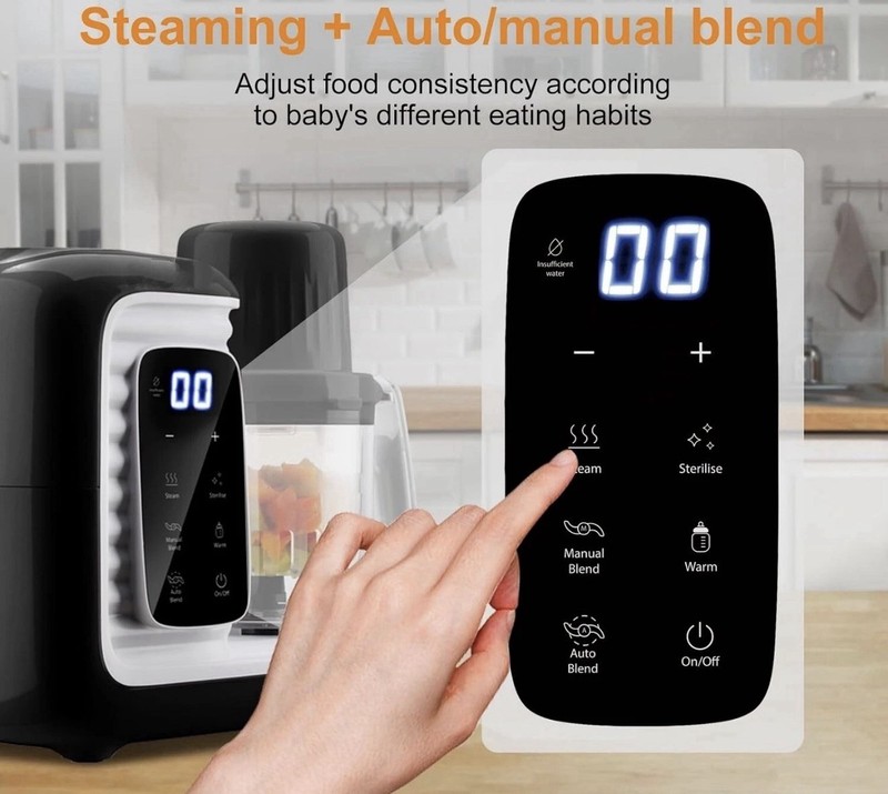 MOMYEASY Baby Food Maker, Multifunction Processor Chopper Grinder, Baby Food St