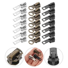 57 Pcs Metal Multi Purpose Zipper Slider Replacements Zipper Pulls