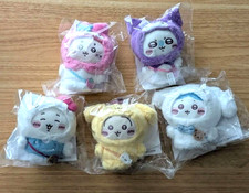 Chiikawa Sanrio Characters Mascot Holder set of 5 Collaboration 2025 Japan