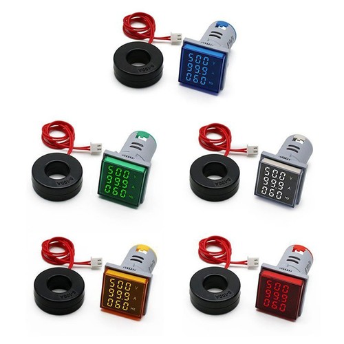 Voltmetro digitale 3 in 1 22 mm-ammetro 60-500 V AC 0-100AHz corrente-frequenzim - Picture 6 of 27