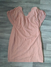 Old Navy Peach Linen Summer Dress Large MSRP 49.99 NEW