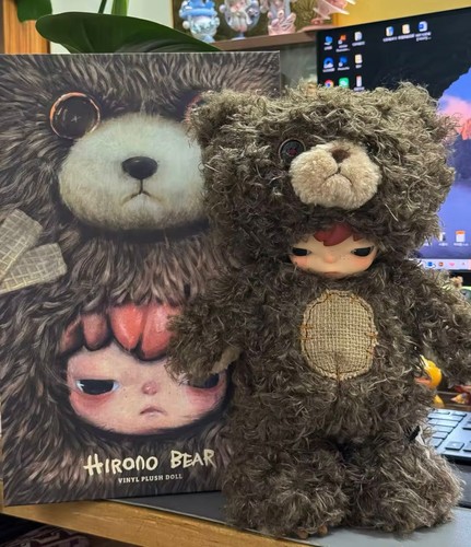 Authentic Hirono Bear Vinvl Plush Figure Toy Gifts Doll 38cm - Picture 10 of 11