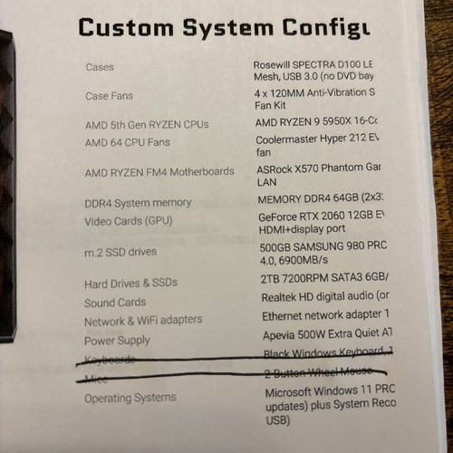 Custom Gaming Pc Desktop AMD Ryzen 9 With All Specs Printed - Bild 13 von 13