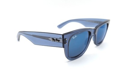 Ray-Ban MEGA Wayfarer Armocromia Crystal Blue & Blue Mirror  Authentisch...
