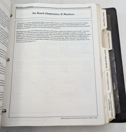 1999 FORD Service Manual Powertrain Emissions Diagnosis Car Truck F Series - Bild 9 von 14