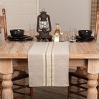Table Runner Sawyer Mill Charcoal Stripe Farmhouse 13x36 Rect Kitchen VHC Brands